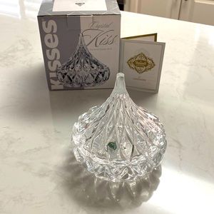 NEW crystal KISS candy dish
